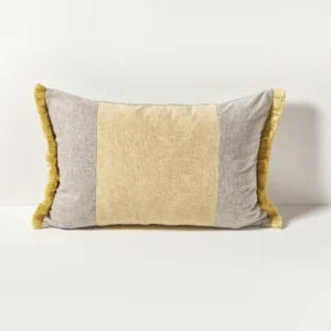Evolve Horizontal Butter & Fennel Cushion
